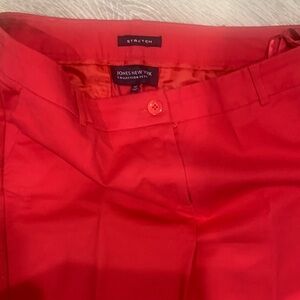 Jones New York Bold Red Trousers